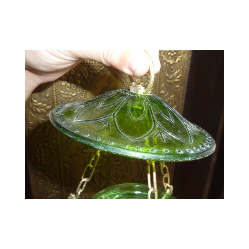 Deau lampada verde 13x13 cm KHARBUJA