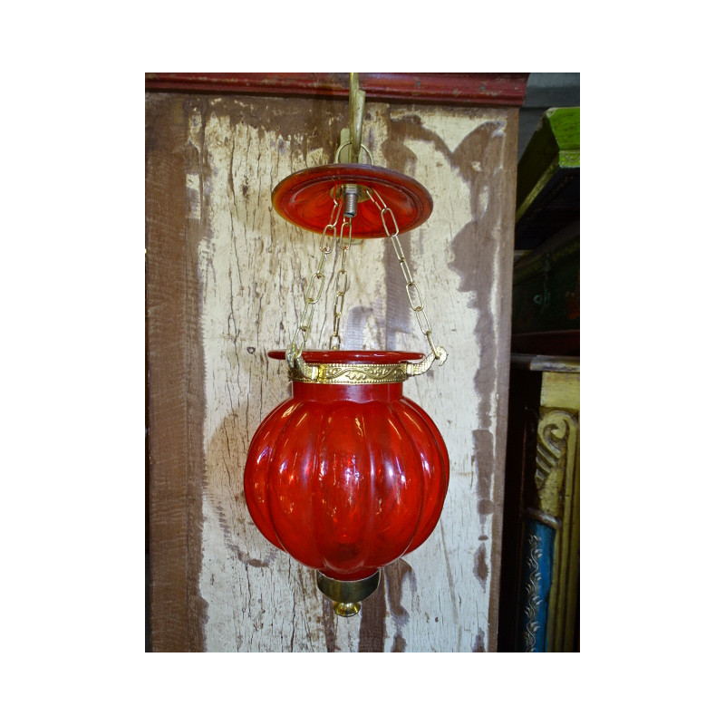 Lampada KHARBUJA rosso 13x13 cm