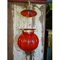 KHARBUJA lámpara roja de 13x13 cm