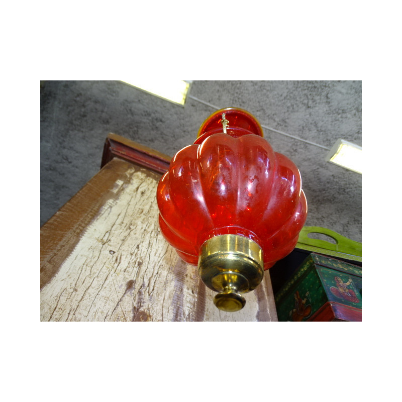 KHARBUJA rote Lampe 18x18 cm