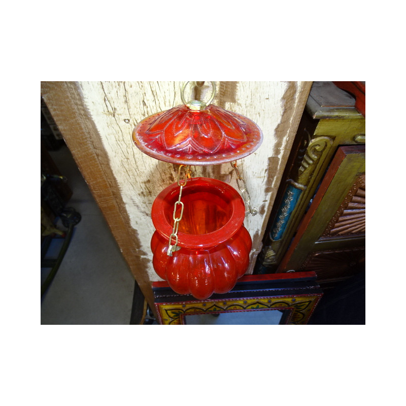 small lamp KHARBUJA red 18x18 cm