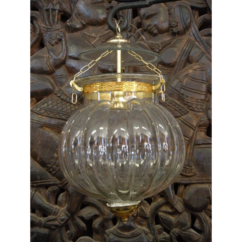 Indische Lampe KHARBUJA mit transparentem...