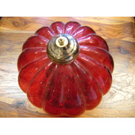 Lamp KHARBUJA verre souflé red