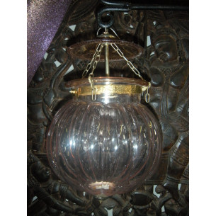 KHARBUJA lamp pink blown glass 22x22 cm