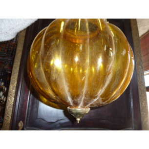 Grande lampe KHARBUJA jaune 30x30 cm 2