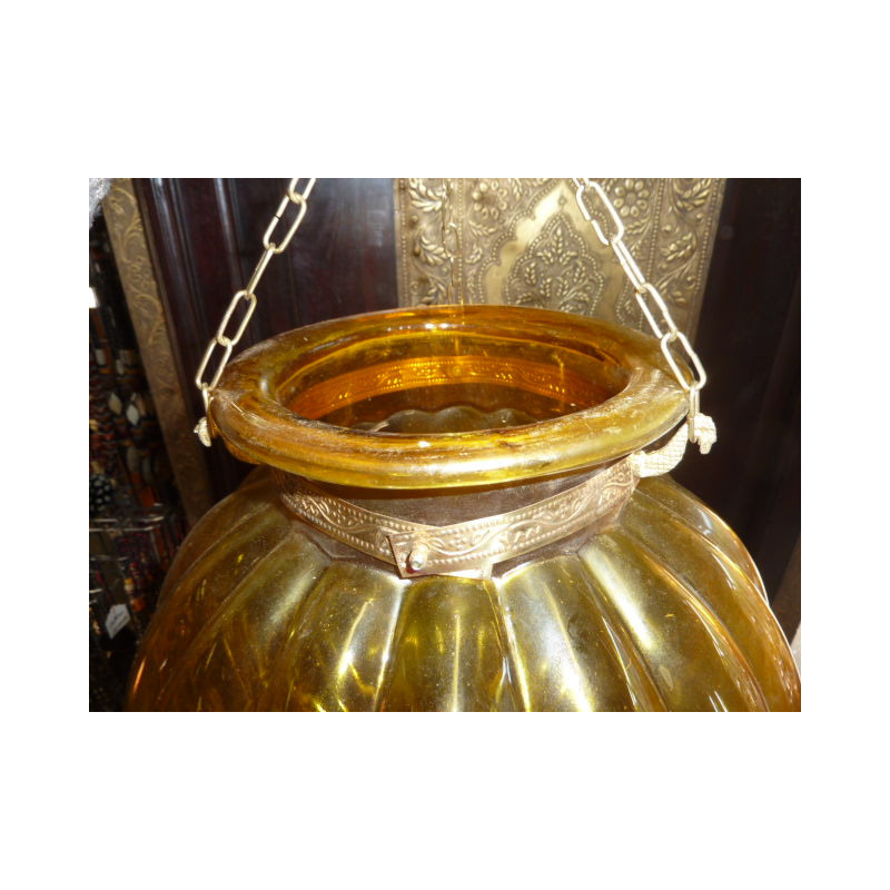 Grande lampada gialla 30x30 cm KHARBUJA