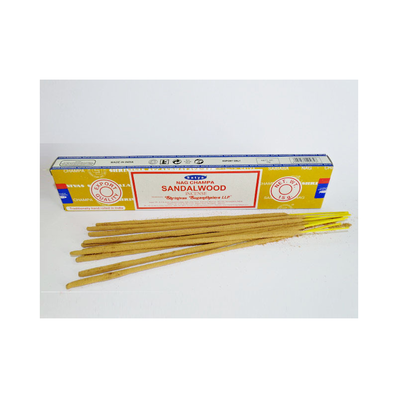 Sandalwood incense stick in box of 15 grams