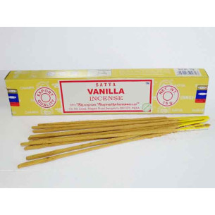 Räucherstäbchen mit Vanilleduft in einer 15-Gramm-Dose