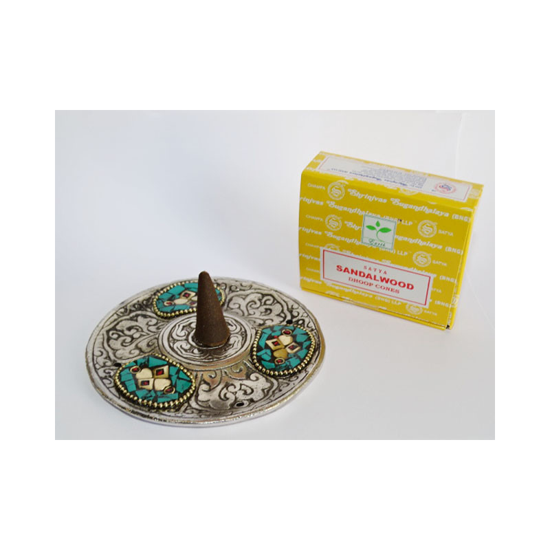 indische Räucherstäbchen Dhoop cone SANDELHOLZ