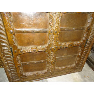 Small antique cupboard doors with metal - 1
