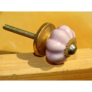 Petite poignées citrouille couleur rose pastel