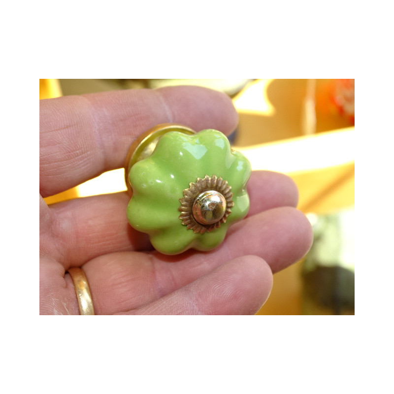 small pumpkin handles green spring