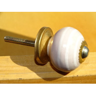 Small pastel pink handles with white lines