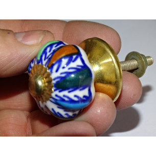 Small handles porcelain pumpkin multicolor 2