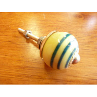 Mini knobs yellow line émeraude