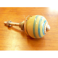 Mini Botones turquesa amarilla rasgo