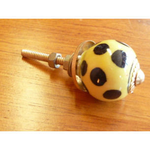 Mini knobs yellow pitch black