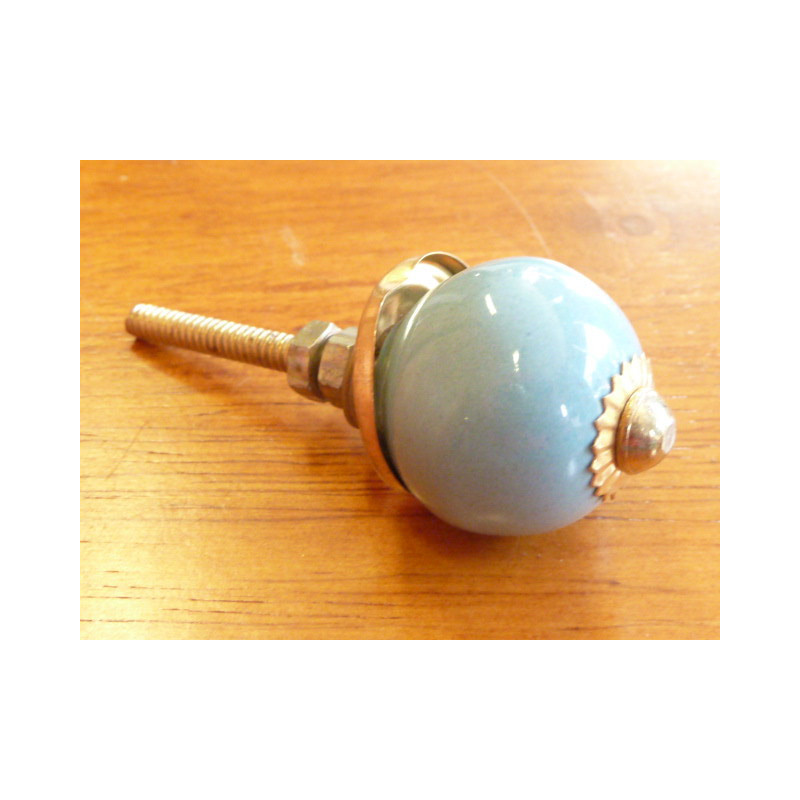 Mini knobs blue unis - gold