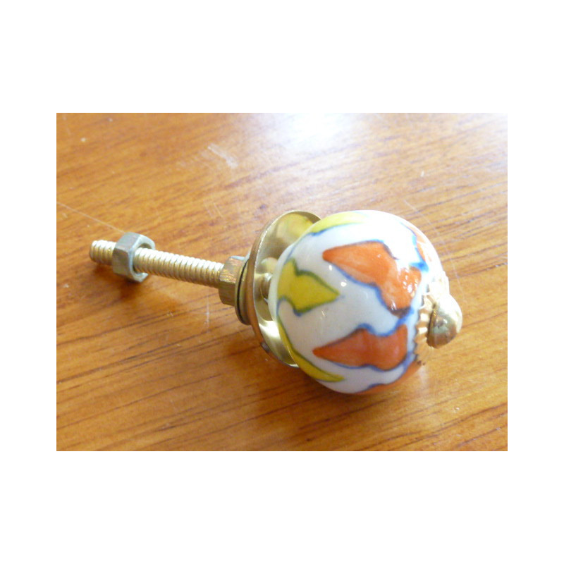 Mini boutons flammes jaune et orange