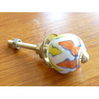 Mini pomello flammes giallo et arancione