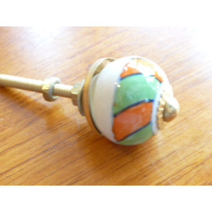 Mini boutons verte et orange