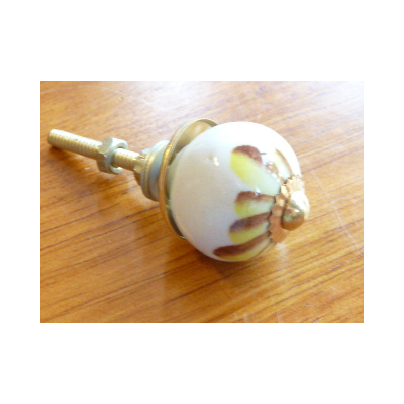 Mini Möbelgriffs weißhe/gelb/beige