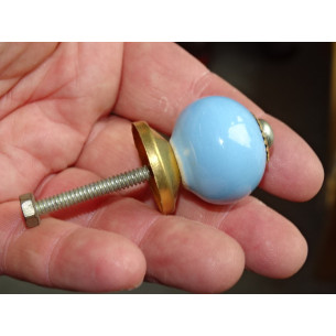 Small handles of sky blue color united 2