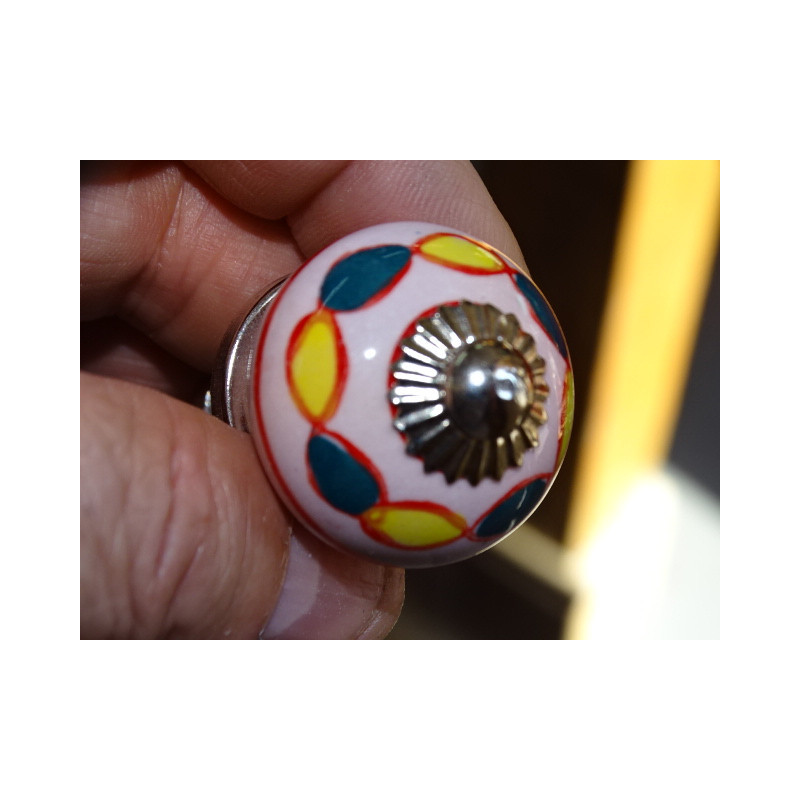 mini buttons in pink and round yellow and...