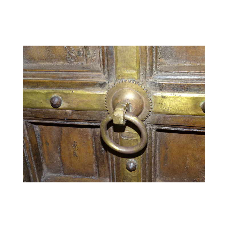 Muy antigua casa india puerta baja con gancho...