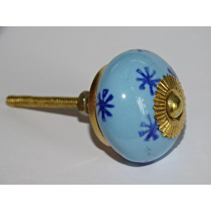 Pomelli per cassetti con stella celeste e blu oltremare