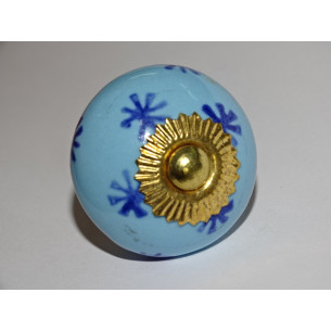 Drawer knobs with sky blue and ultramarine blue star 2