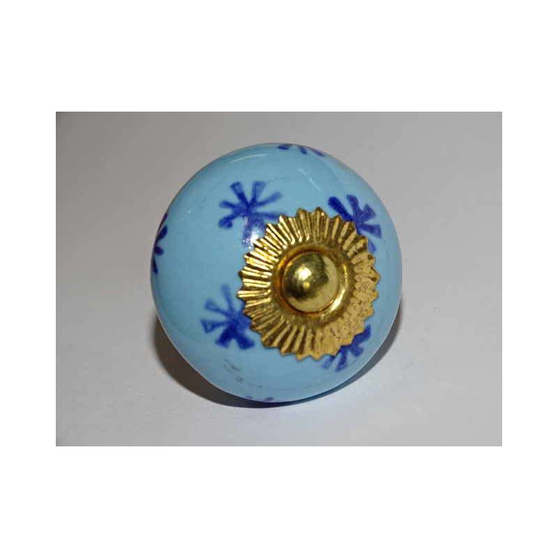 Pomelli per cassetti con stella celeste e blu...