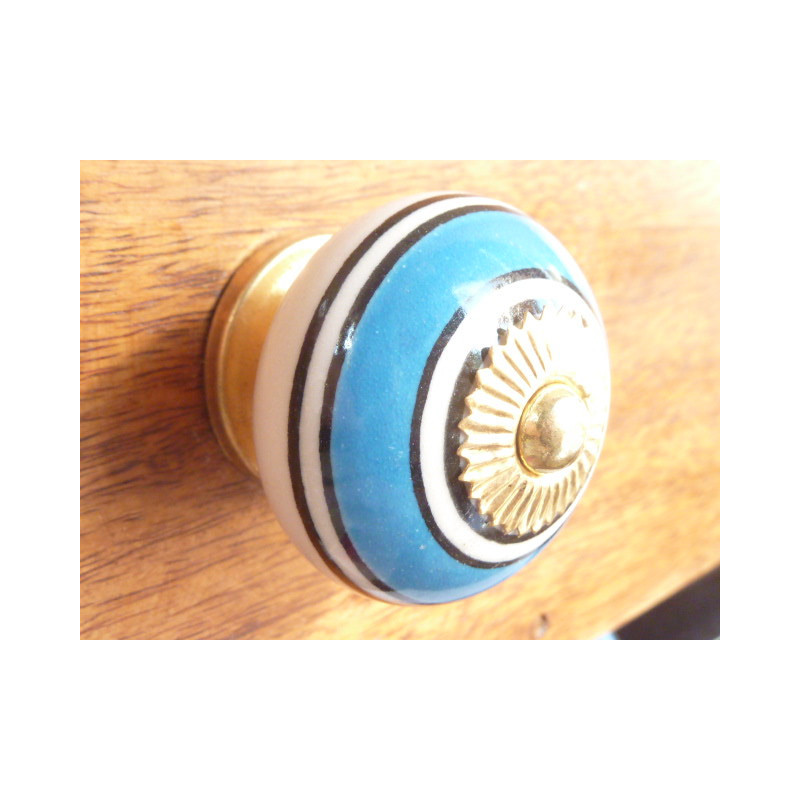 handle ronds turquoises