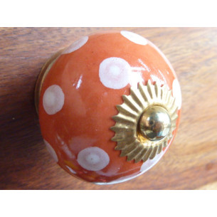 Maniglie arancione poix bianchi dor