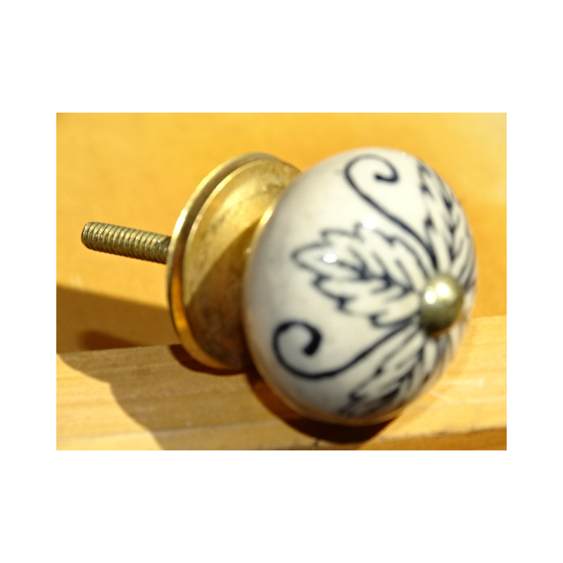 handles porcelain 4 dark gray with flowers