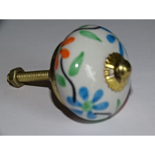 Pomelli o portafiori arancioni e turchesi