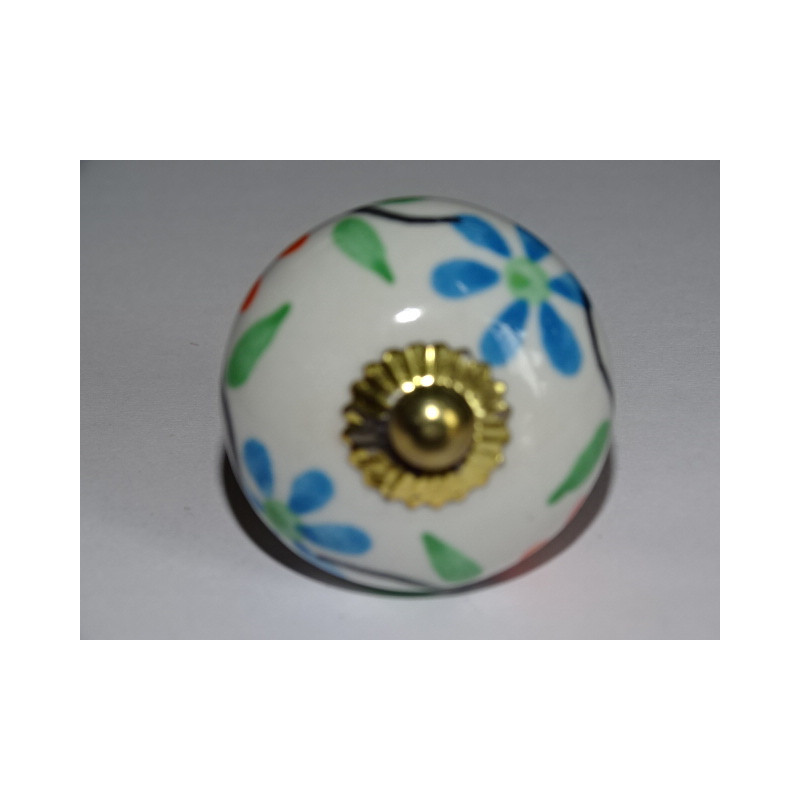 Boutons de tiroirs ou porte fleurs orange et...