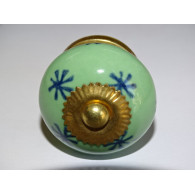 Maniglie per cassetti o porte a stella verde primavera e blu oltremare