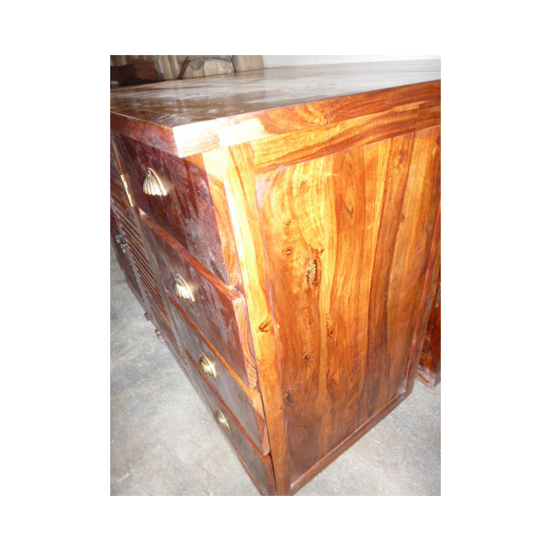 Buffet / basin rosewood door 5 drawers.