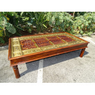 Moucharabieh large coffee table in rosewood.