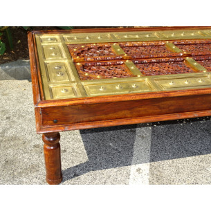 Moucharabieh large coffee table in rosewood. 2