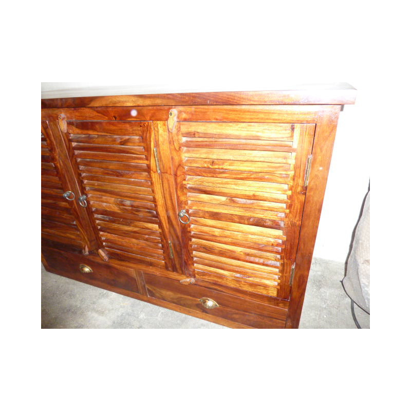 Buffet / 2 cassetti bacino porta palissandro