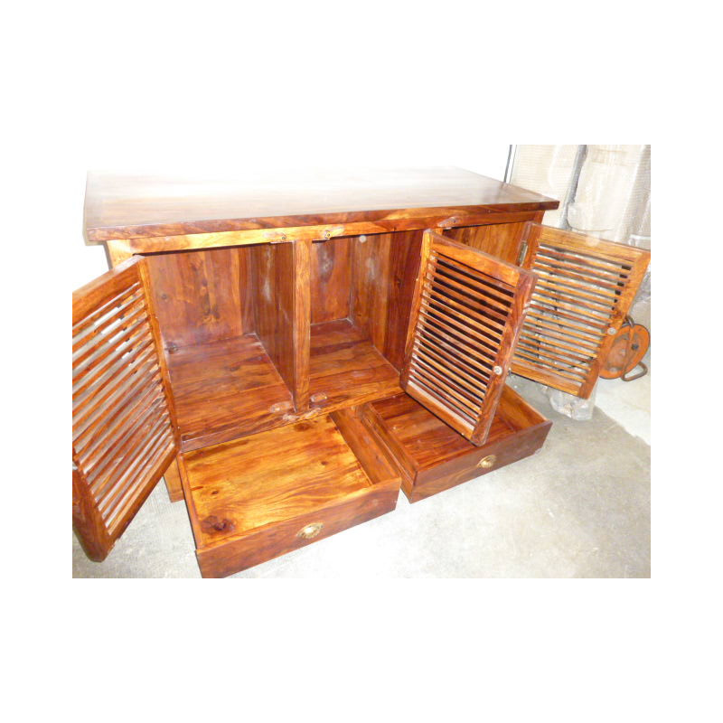 Buffet / basin rosewood door 2 drawers.