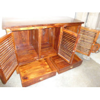 Buffet / 2 Schubladen Palisander Tür Becken