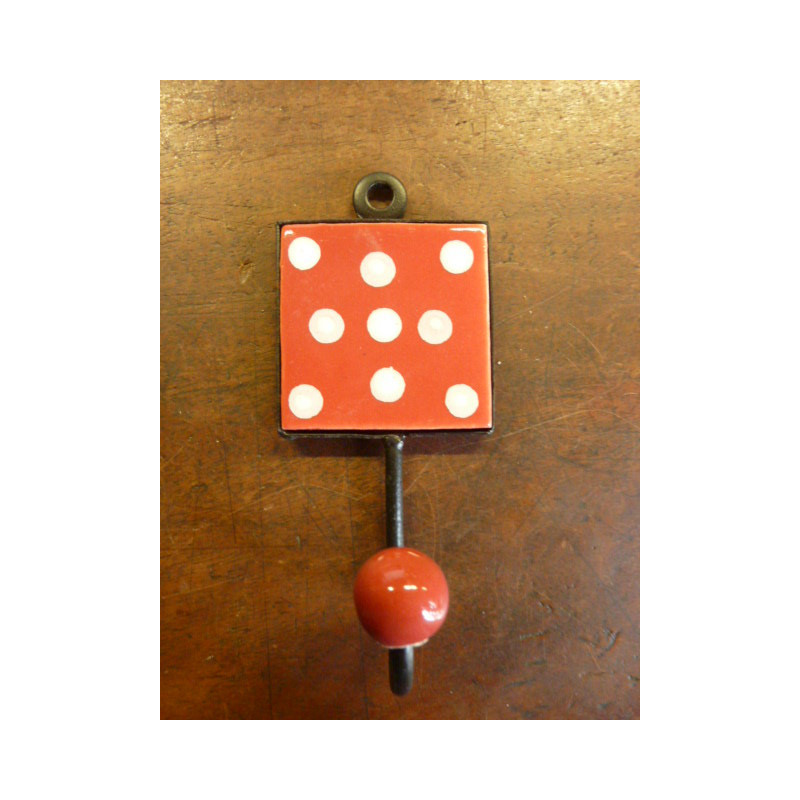 Mini piolo quadrato in campo rosso