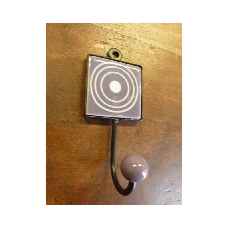 Mini piolo quadrato cerchio viola