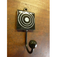 Mini piolo quadrato in cerchio nero