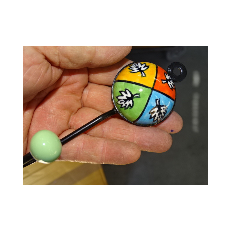 round coat hook in ceramic 4 colors and white...