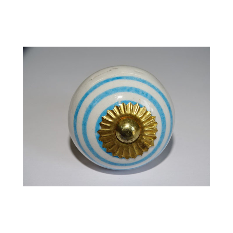 Furniture knobs in white porcelain with...