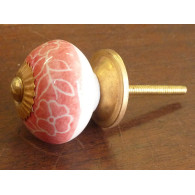Boutons arabesques saumon